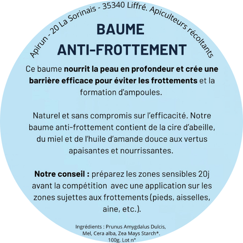 Baume anti-frottement