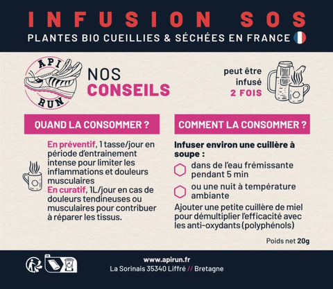 Infusion SOS, plantes françaises bio