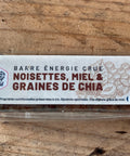 barre énergétique au miel noisettes et chia