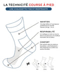 chaussettes running fabriquées en France
