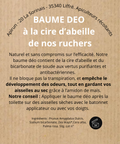 composition baume deo cire d abeille