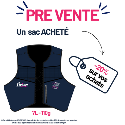 Sac d'hydratation / running et  trail PREVENTE